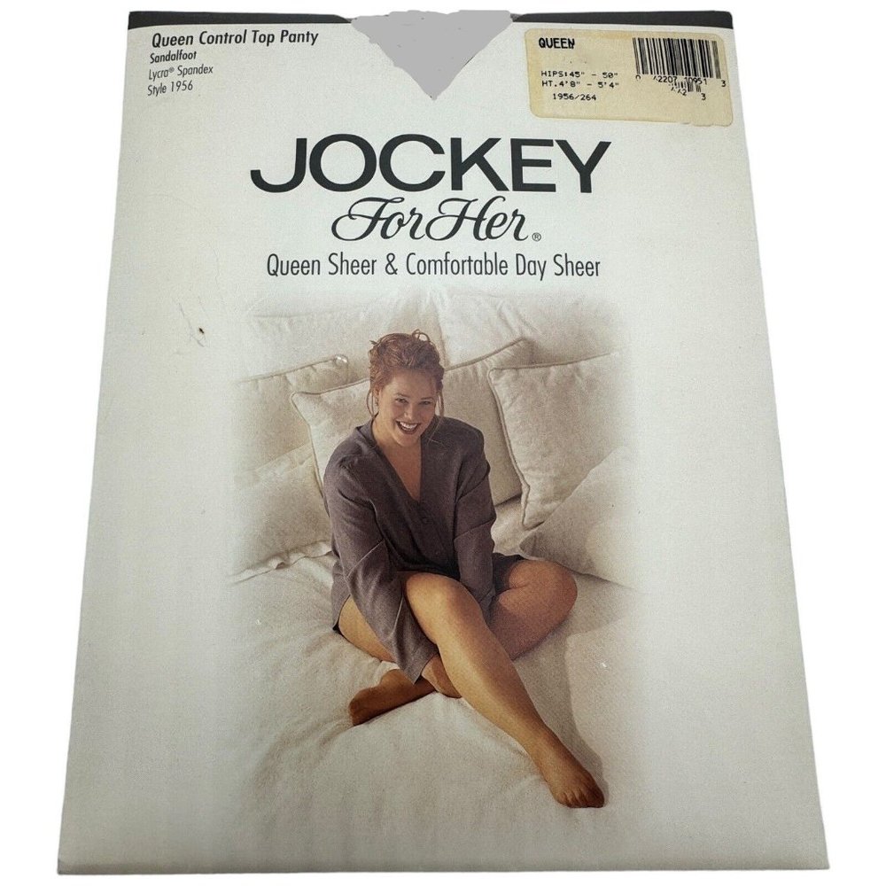 New with Tags Lot of 2 Jockey Control Top Pantyhose Dove Grey Queen-Tall